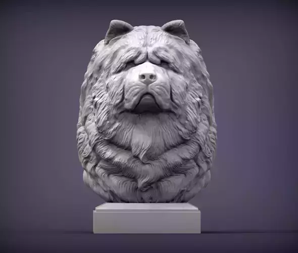 Chow Chow bust