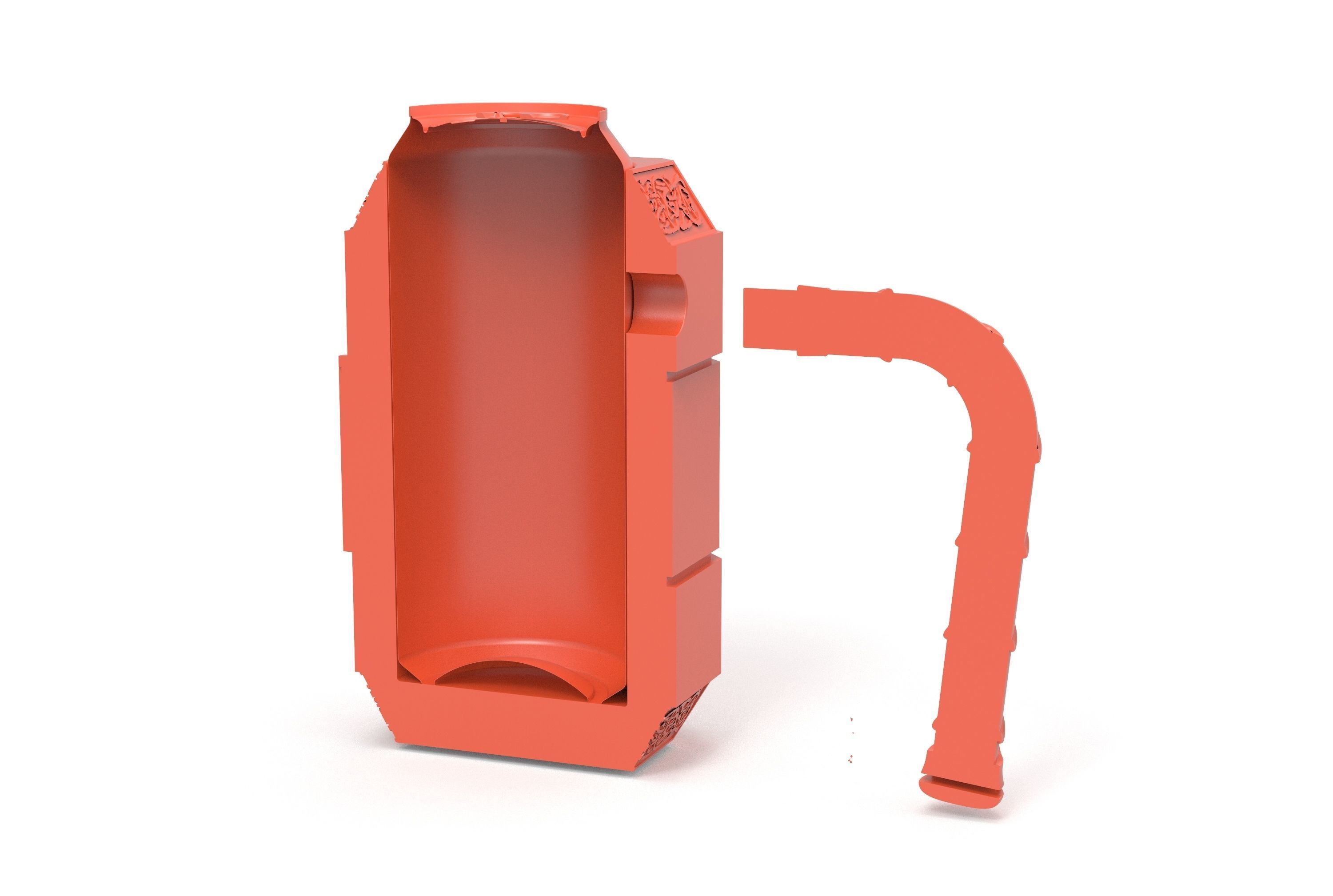 Thor can beer holder 3D print model_6