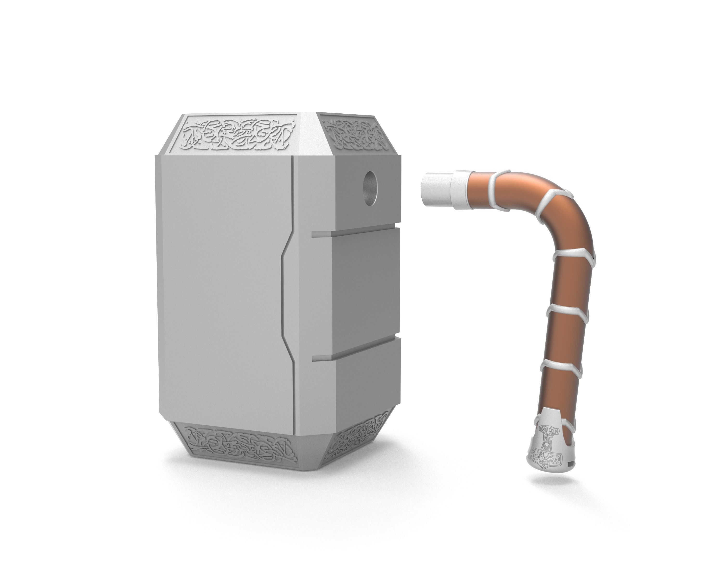 Thor can beer holder 3D print model_2