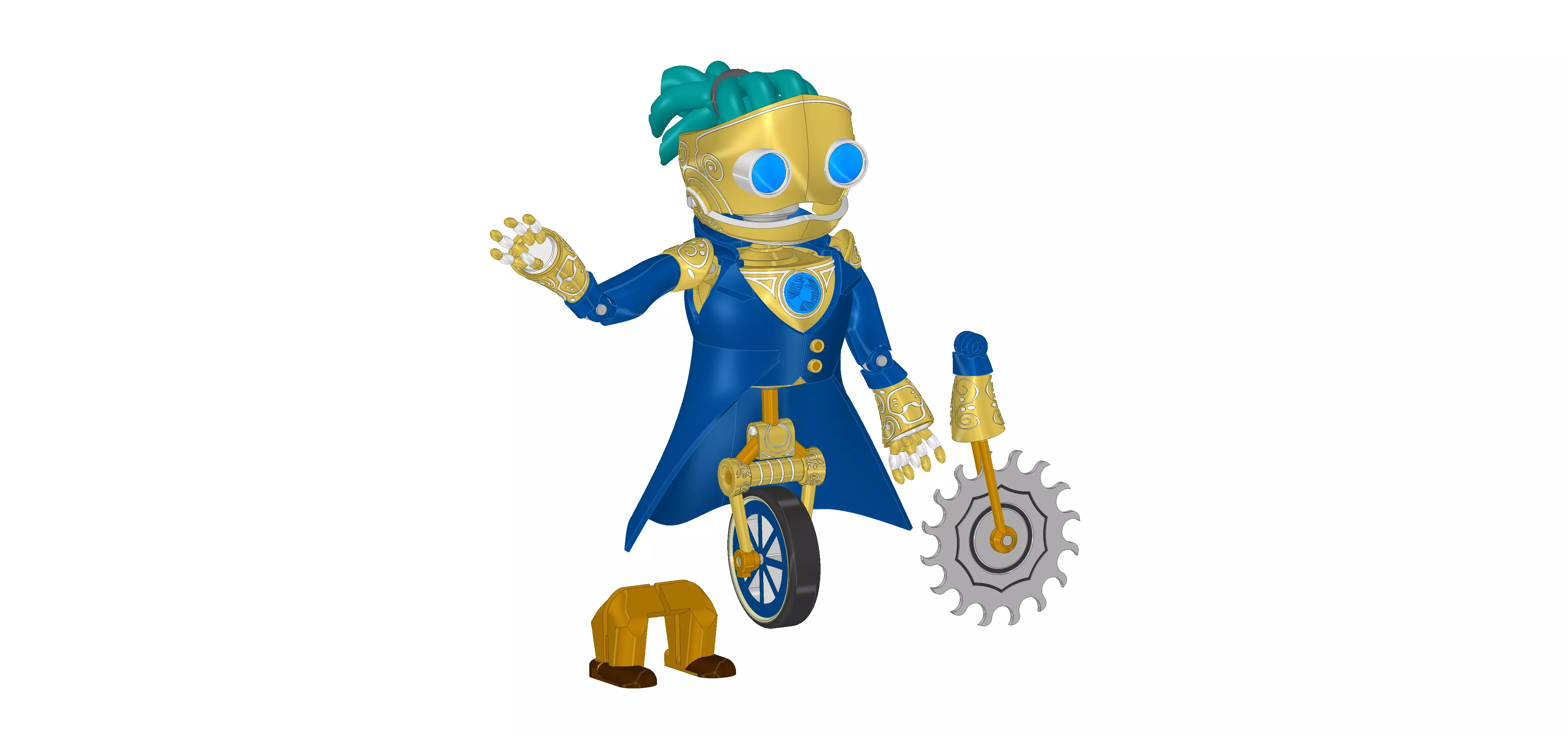 Fresh Cut Grass Level 9 Joint Articulation Display Stand By CC3D 3D print model_0