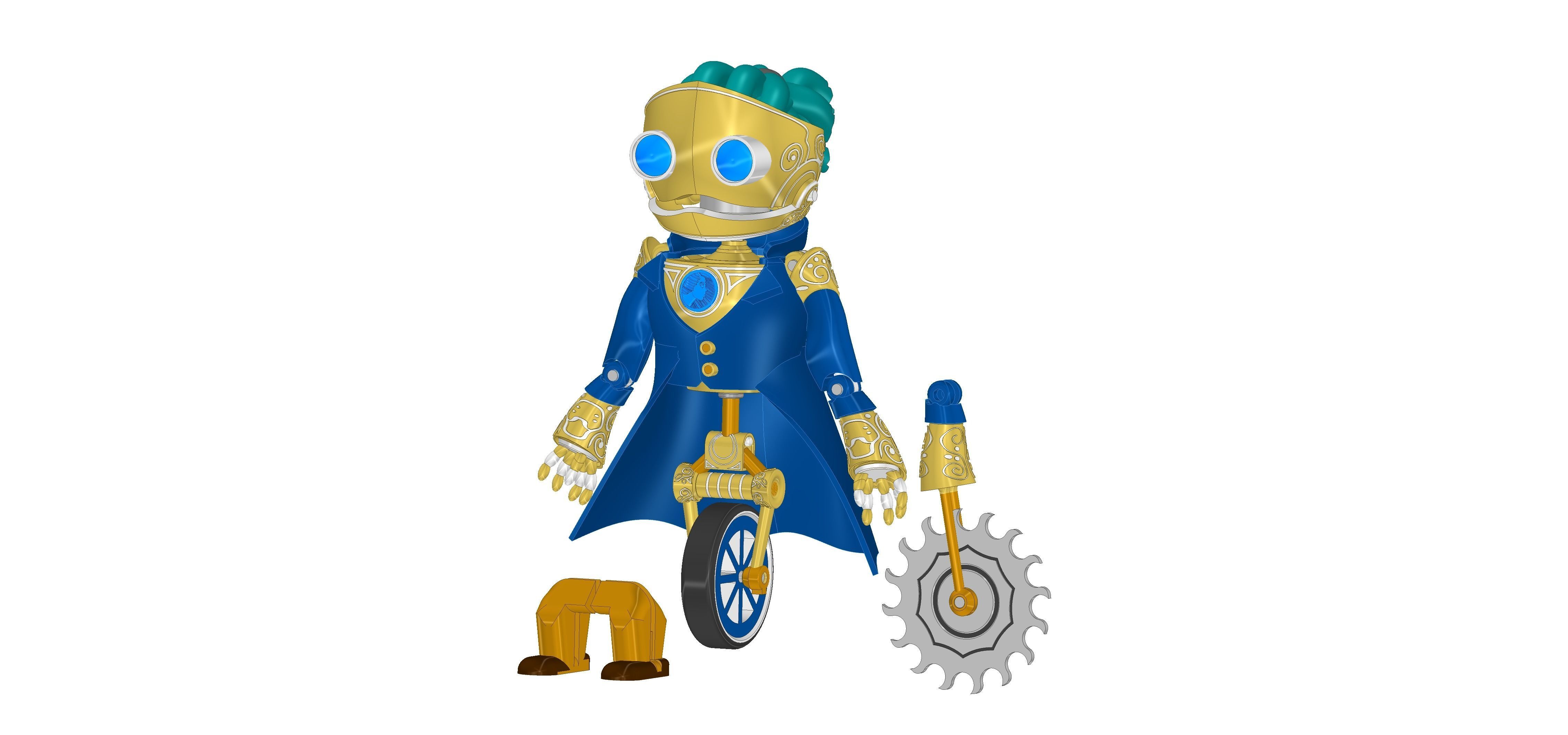 Fresh Cut Grass Level 9 Joint Articulation Display Stand By CC3D 3D print model_1