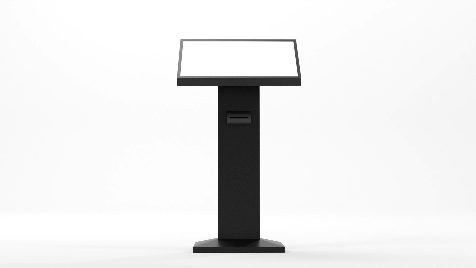 Conference podium digital tribune 3d model Low-poly 3D model_33