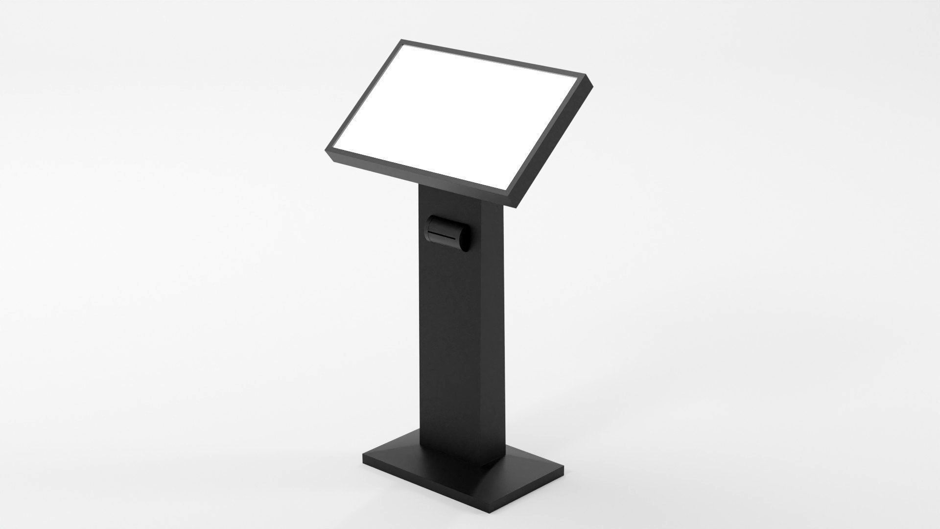 Conference podium digital tribune 3d model Low-poly 3D model_1