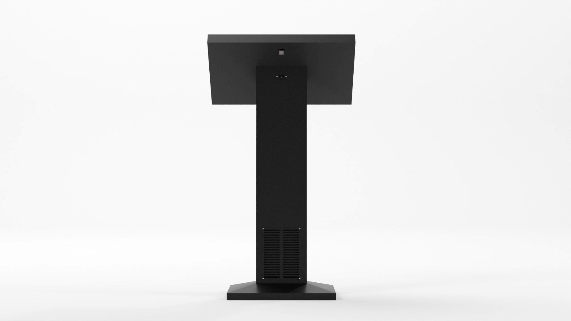 Conference podium digital tribune 3d model Low-poly 3D model_12