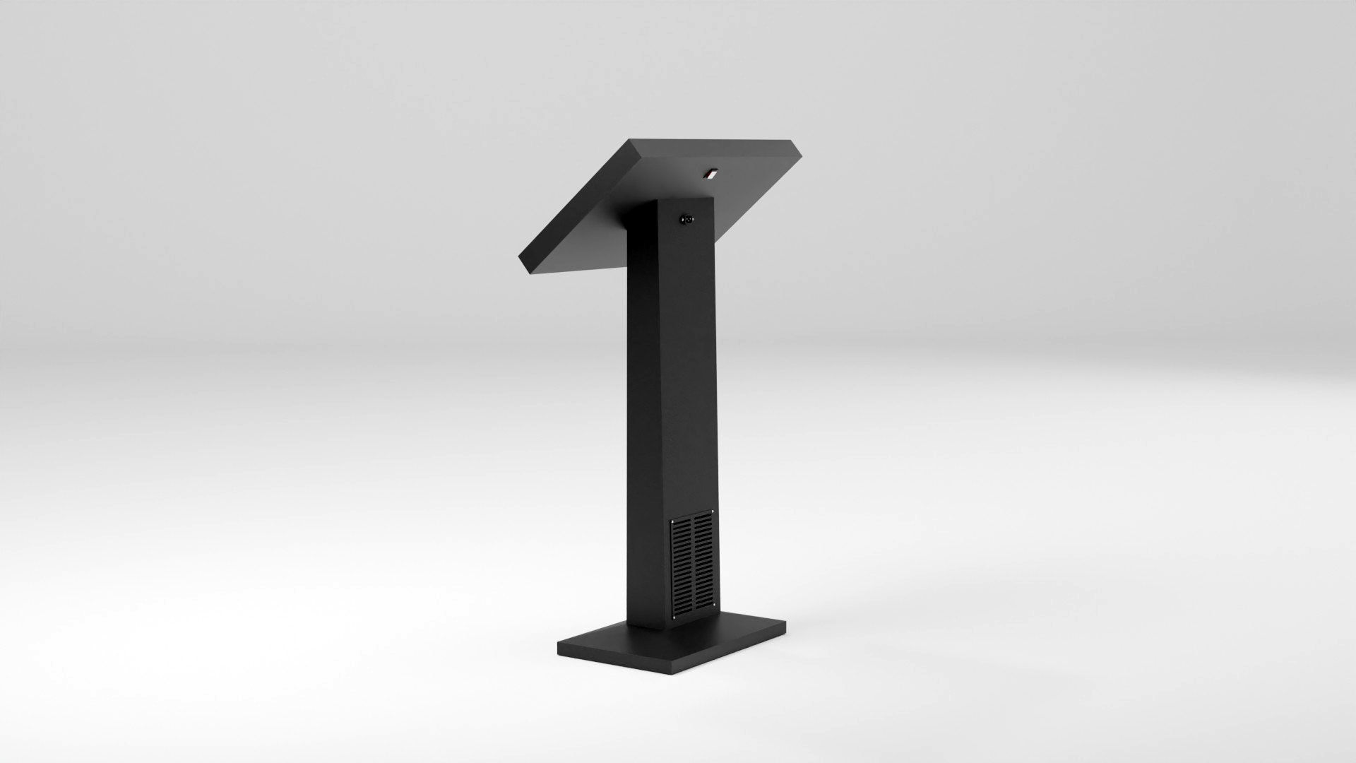 Conference podium digital tribune 3d model Low-poly 3D model_29