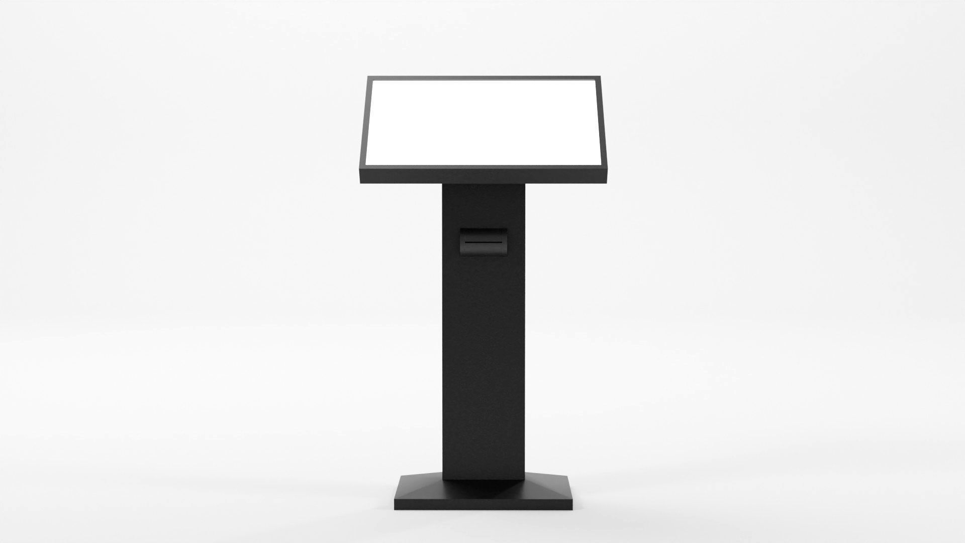 Conference podium digital tribune 3d model Low-poly 3D model_11