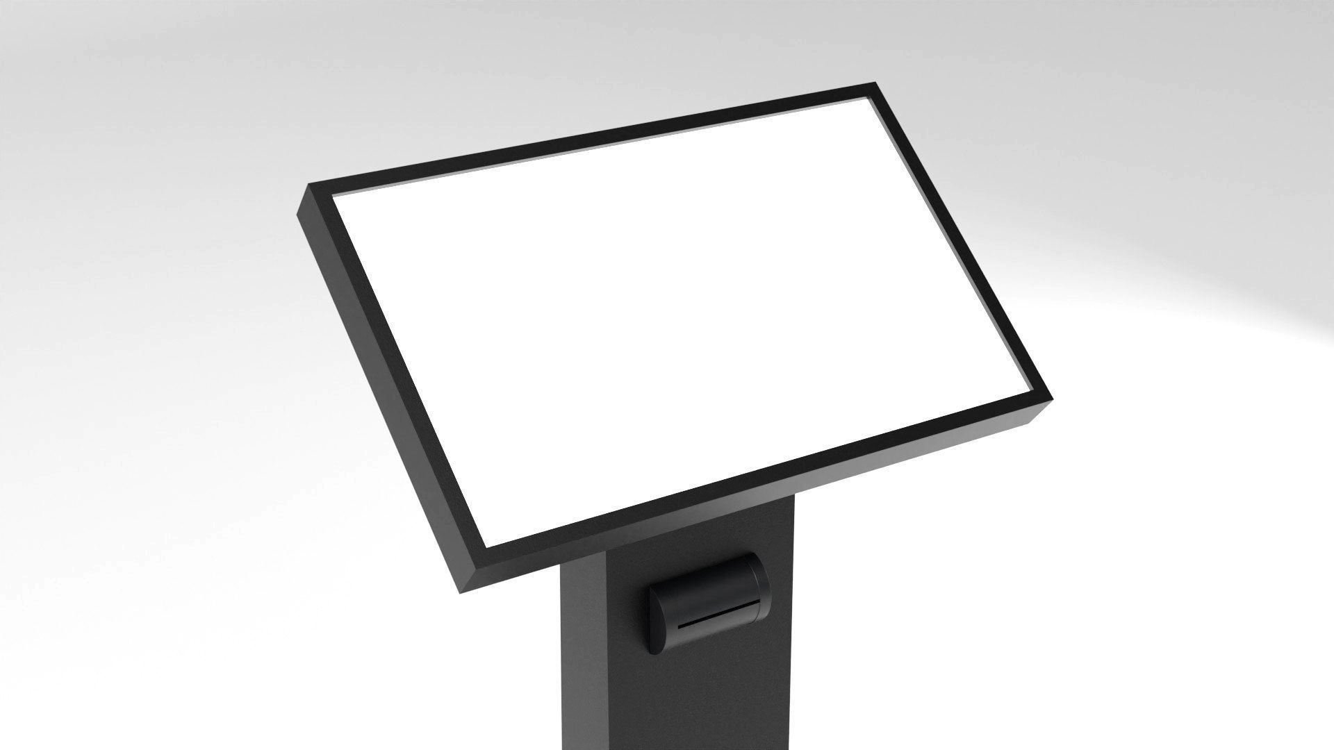 Conference podium digital tribune 3d model Low-poly 3D model_7