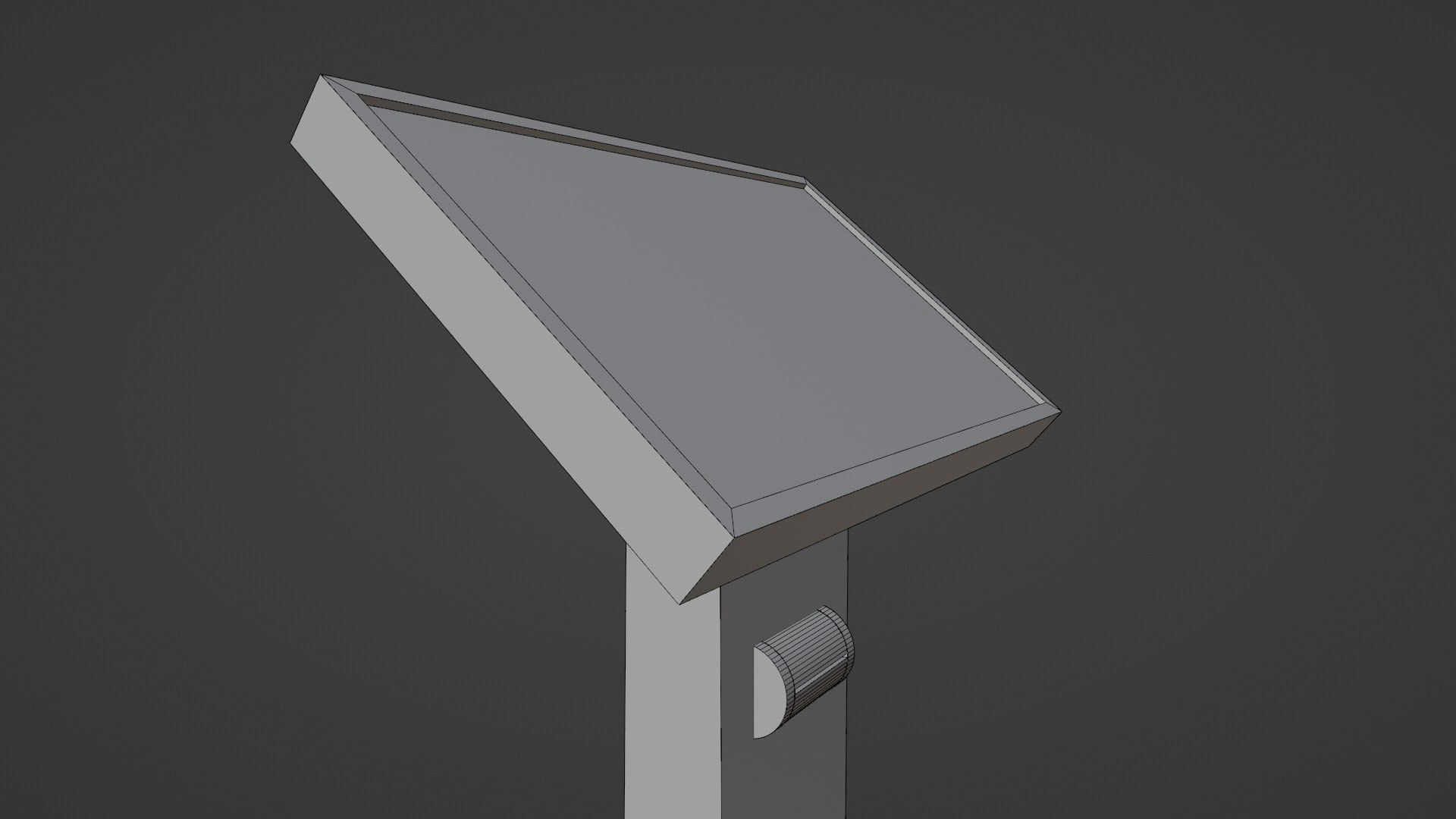 Conference podium digital tribune 3d model Low-poly 3D model_24