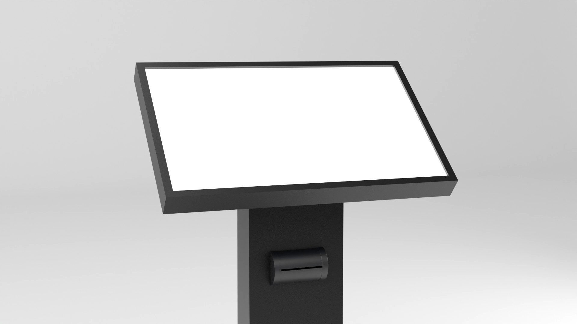 Conference podium digital tribune 3d model Low-poly 3D model_28