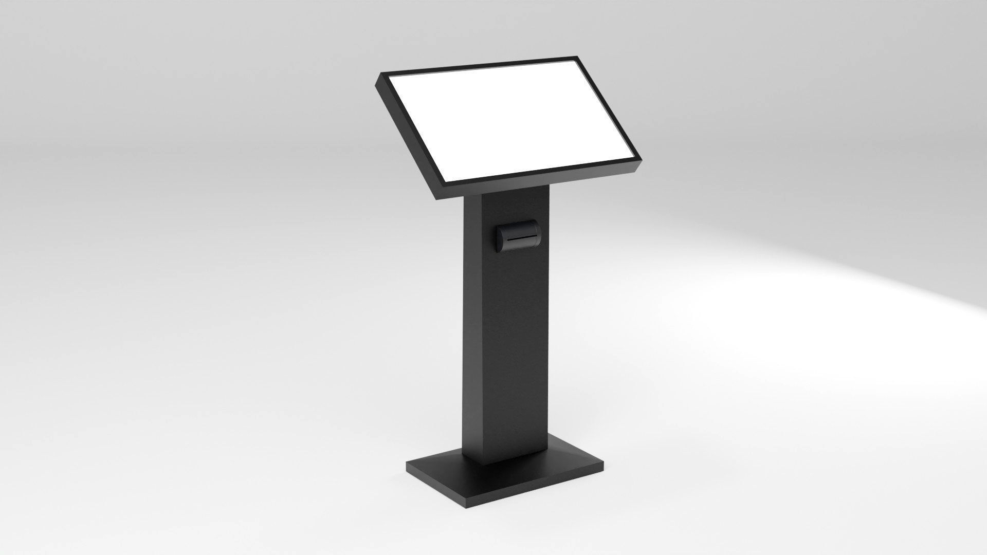 Conference podium digital tribune 3d model Low-poly 3D model_31