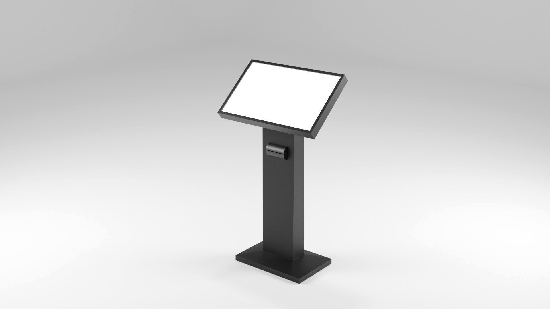 Conference podium digital tribune 3d model Low-poly 3D model_37