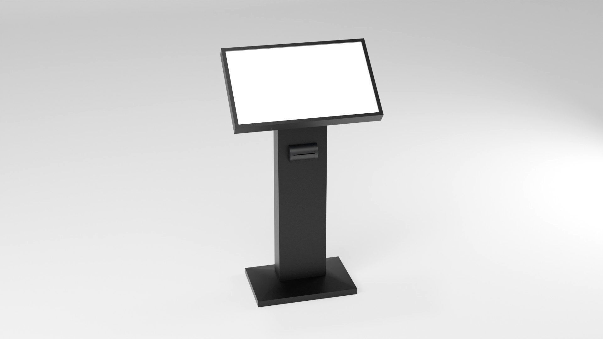 Conference podium digital tribune 3d model Low-poly 3D model_30