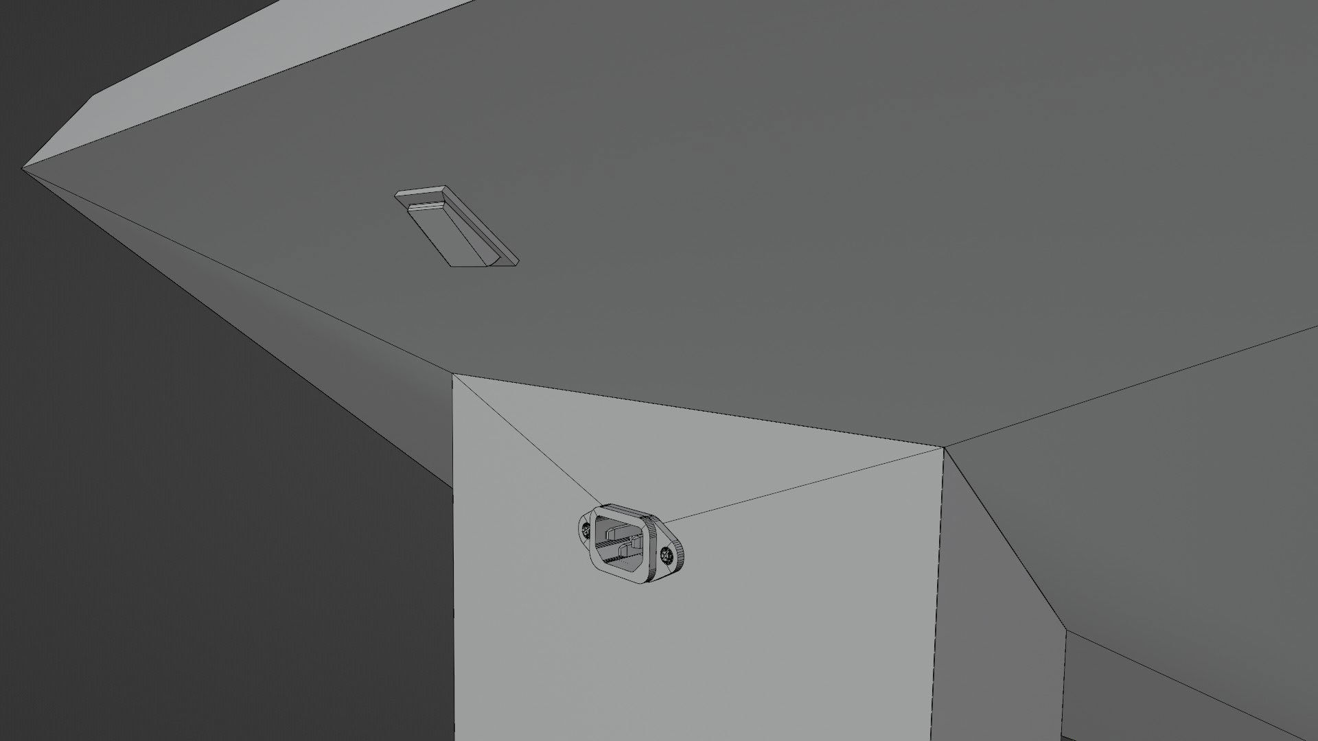 Conference podium digital tribune 3d model Low-poly 3D model_23