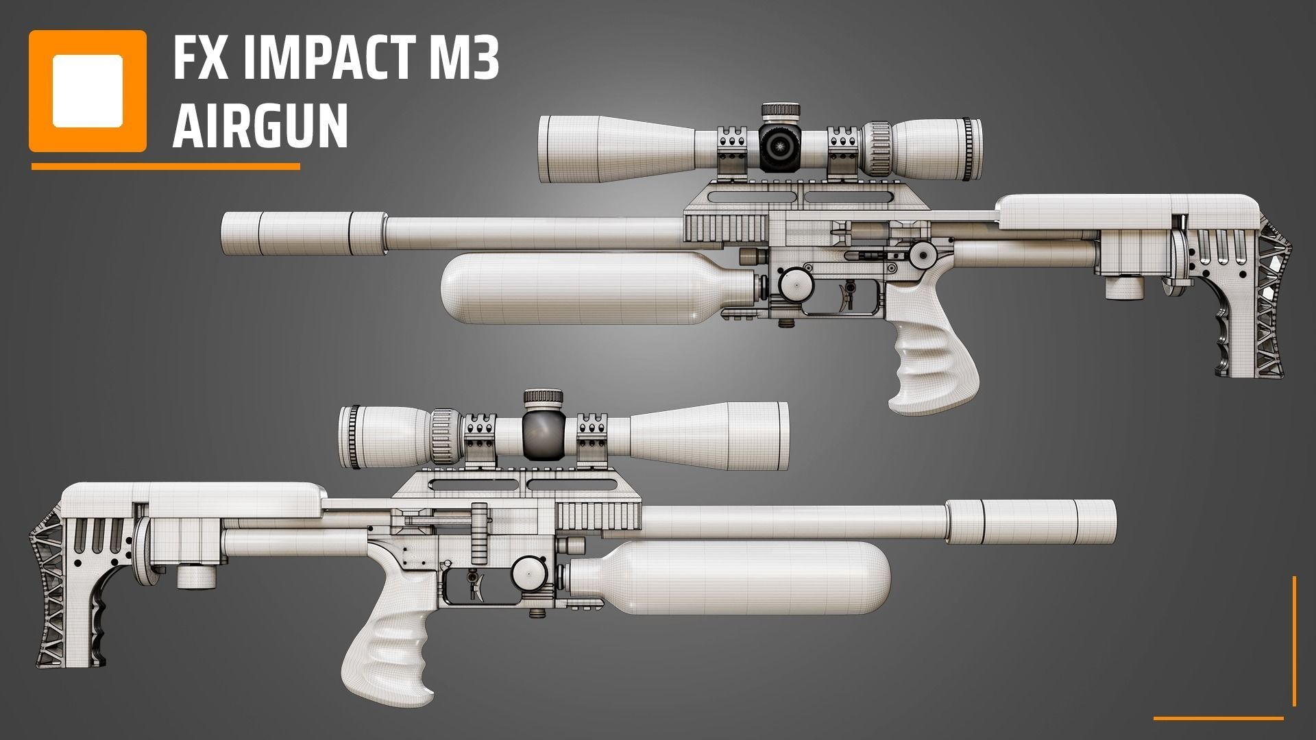 FX Impact M3 Airgun 3D model_7