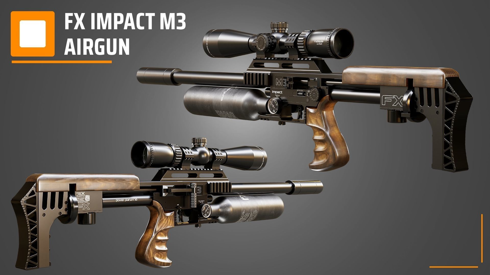 FX Impact M3 Airgun 3D model_3
