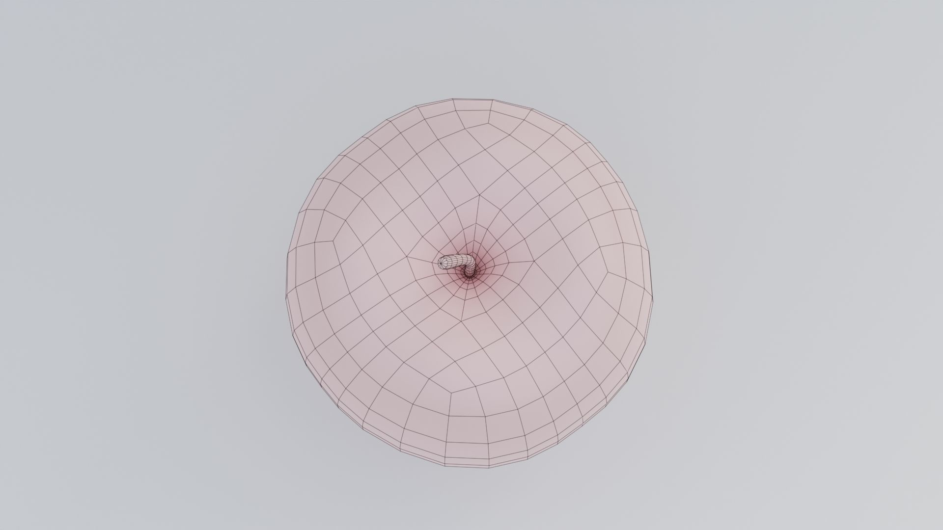 Realistic Apple Low-poly 3D model_5