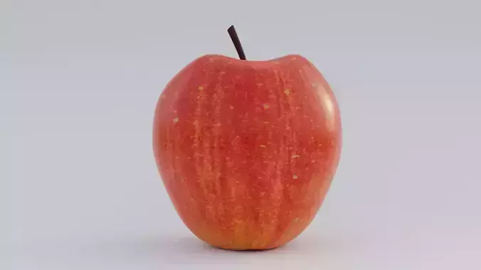 Realistic Apple Low-poly 3D model