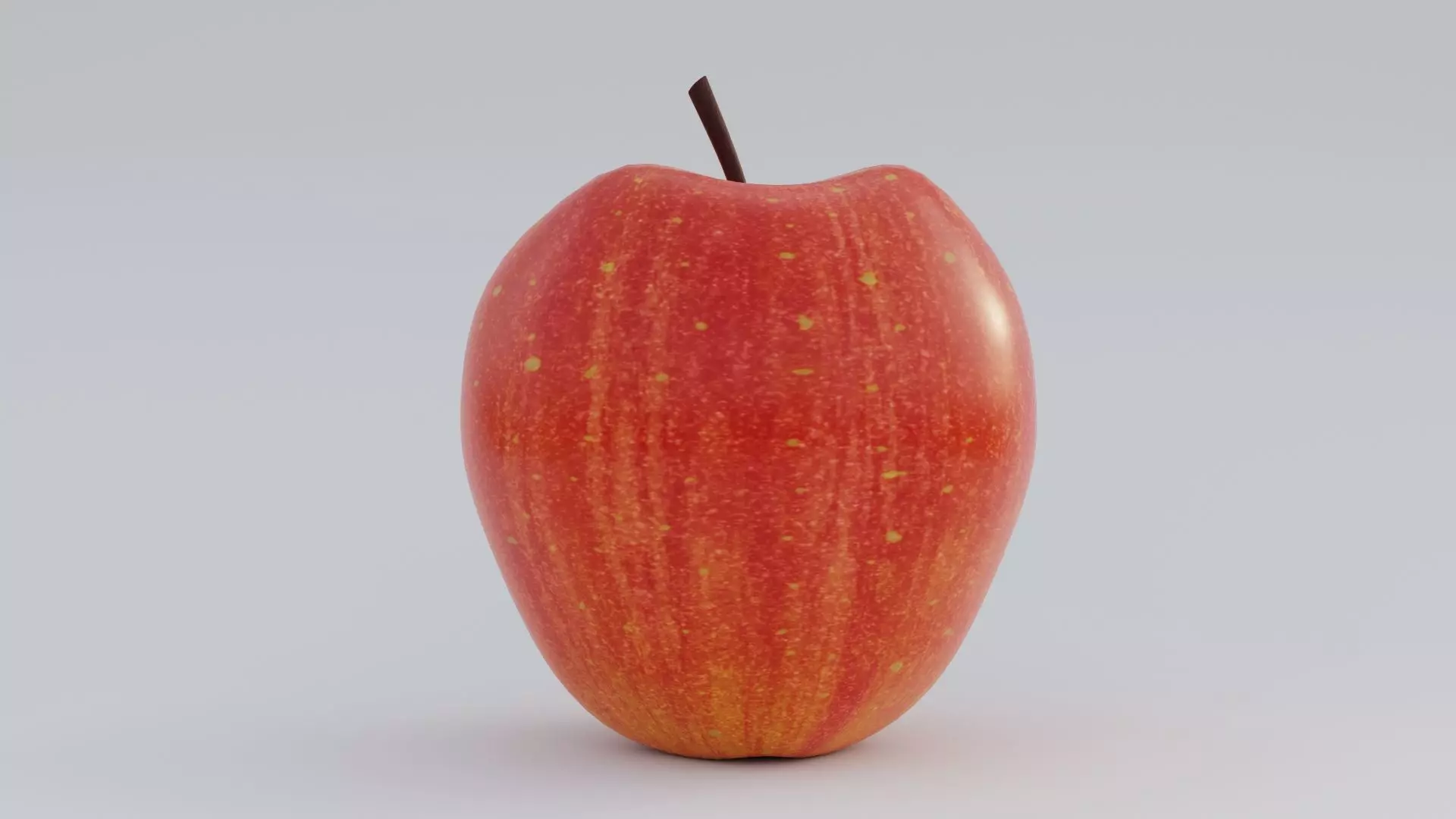 Realistic Apple Low-poly 3D model_0