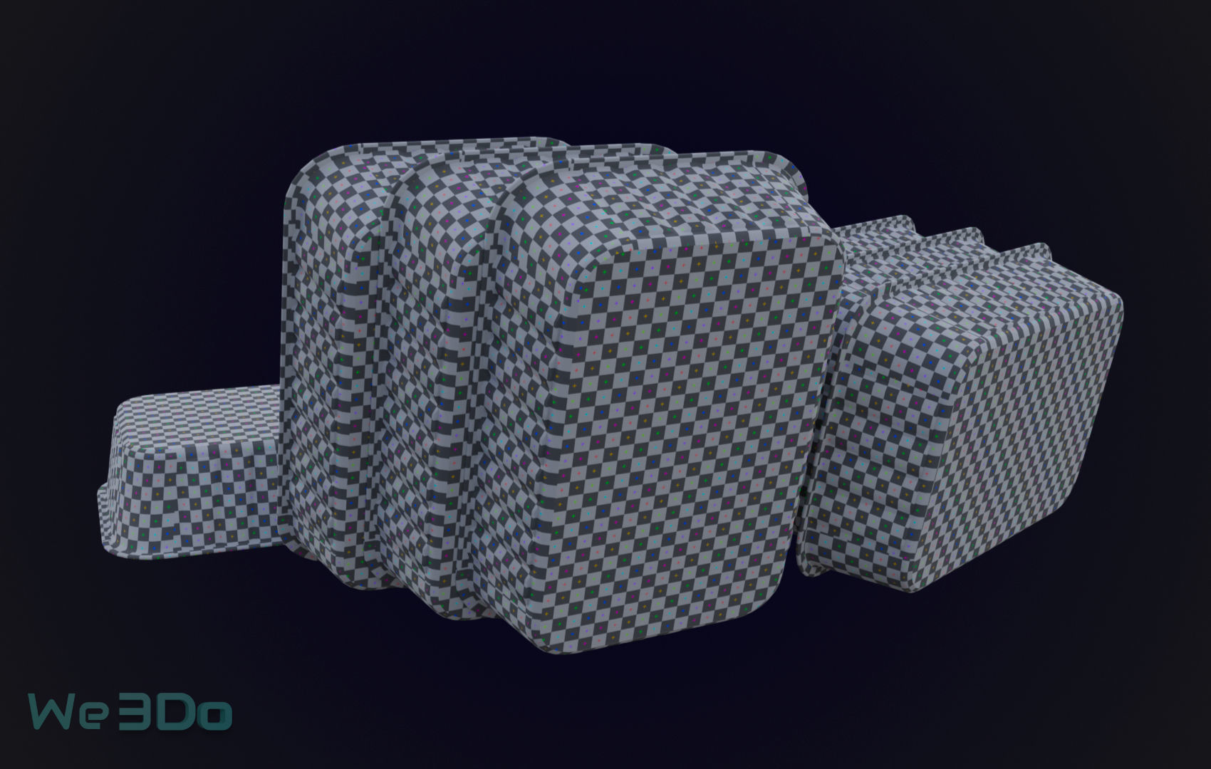 Pack 10 Food-Storage Containers - Low Poly  3D Model Collection_26