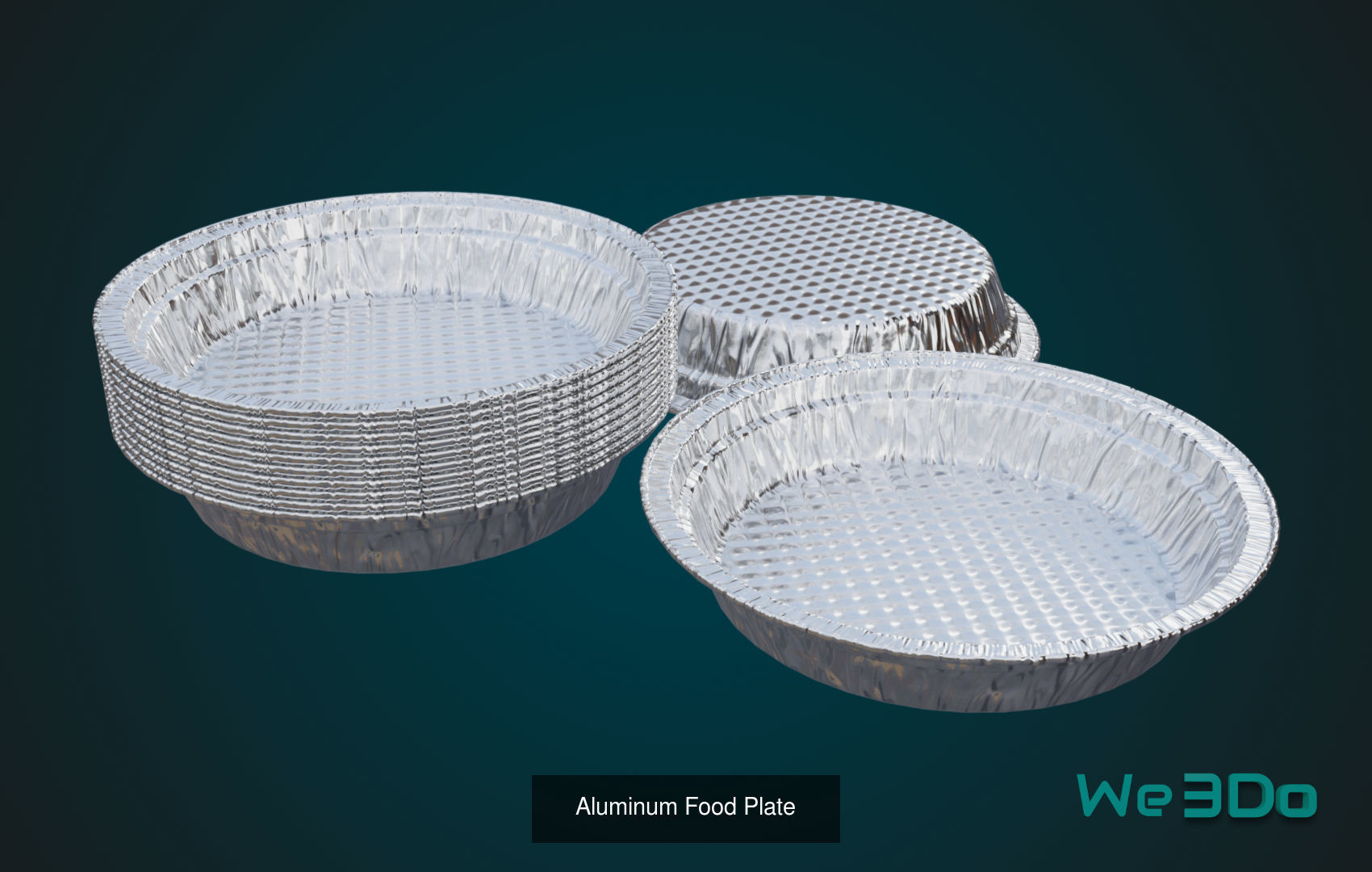 Pack 10 Food-Storage Containers - Low Poly  3D Model Collection_6