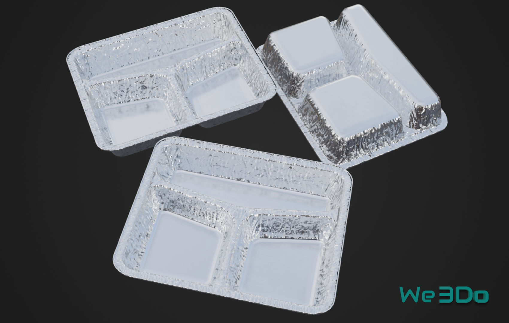 Pack 10 Food-Storage Containers - Low Poly  3D Model Collection_38