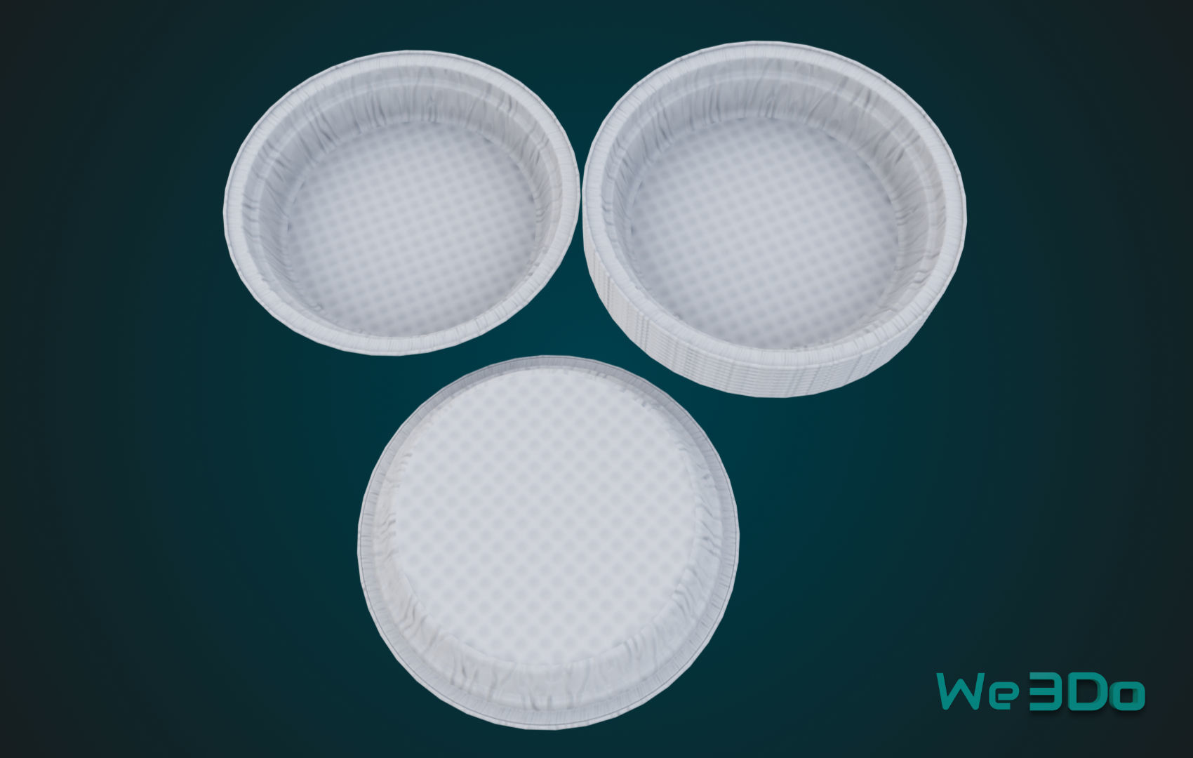 Pack 10 Food-Storage Containers - Low Poly  3D Model Collection_55