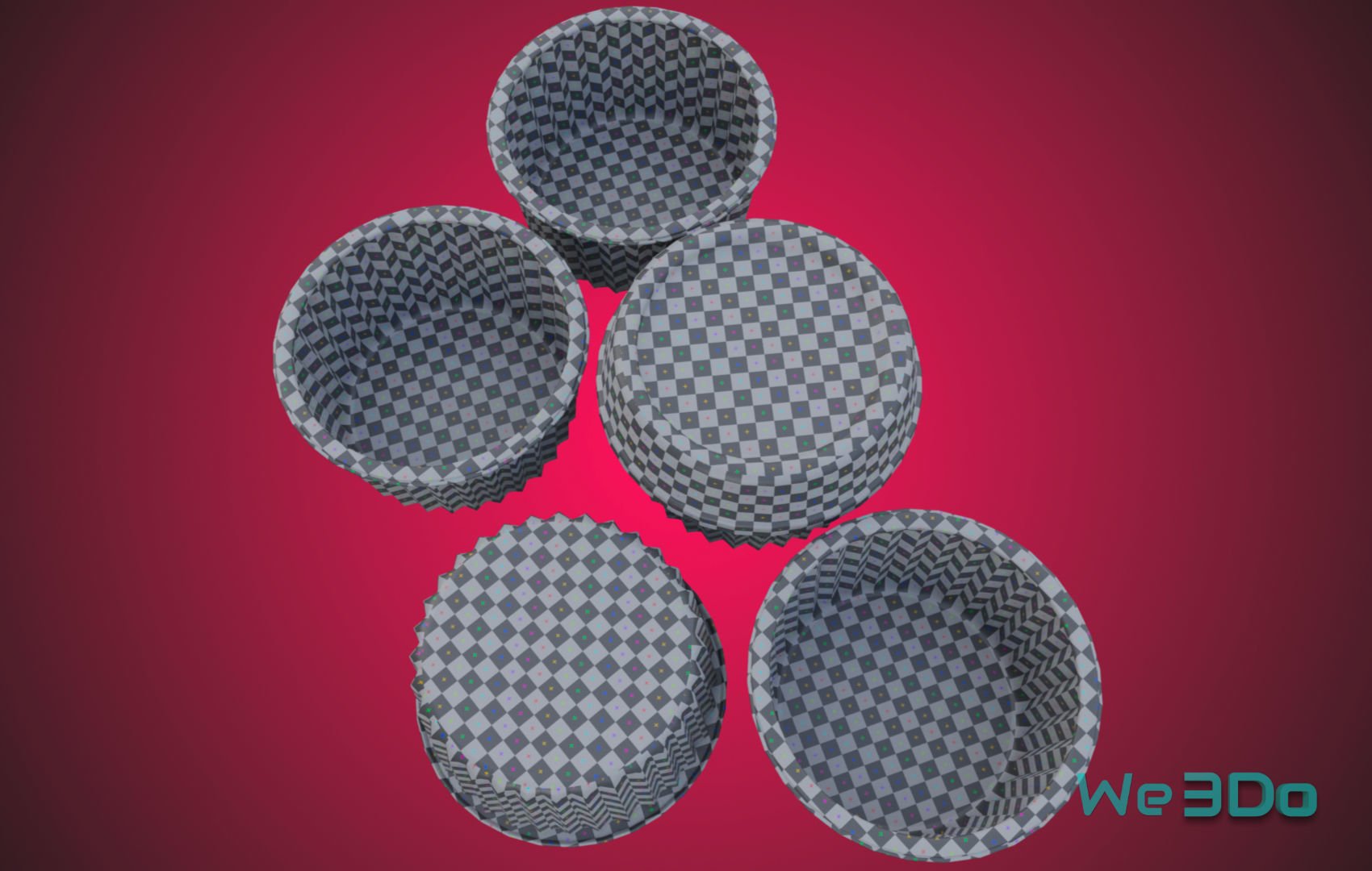 Pack 10 Food-Storage Containers - Low Poly  3D Model Collection_24