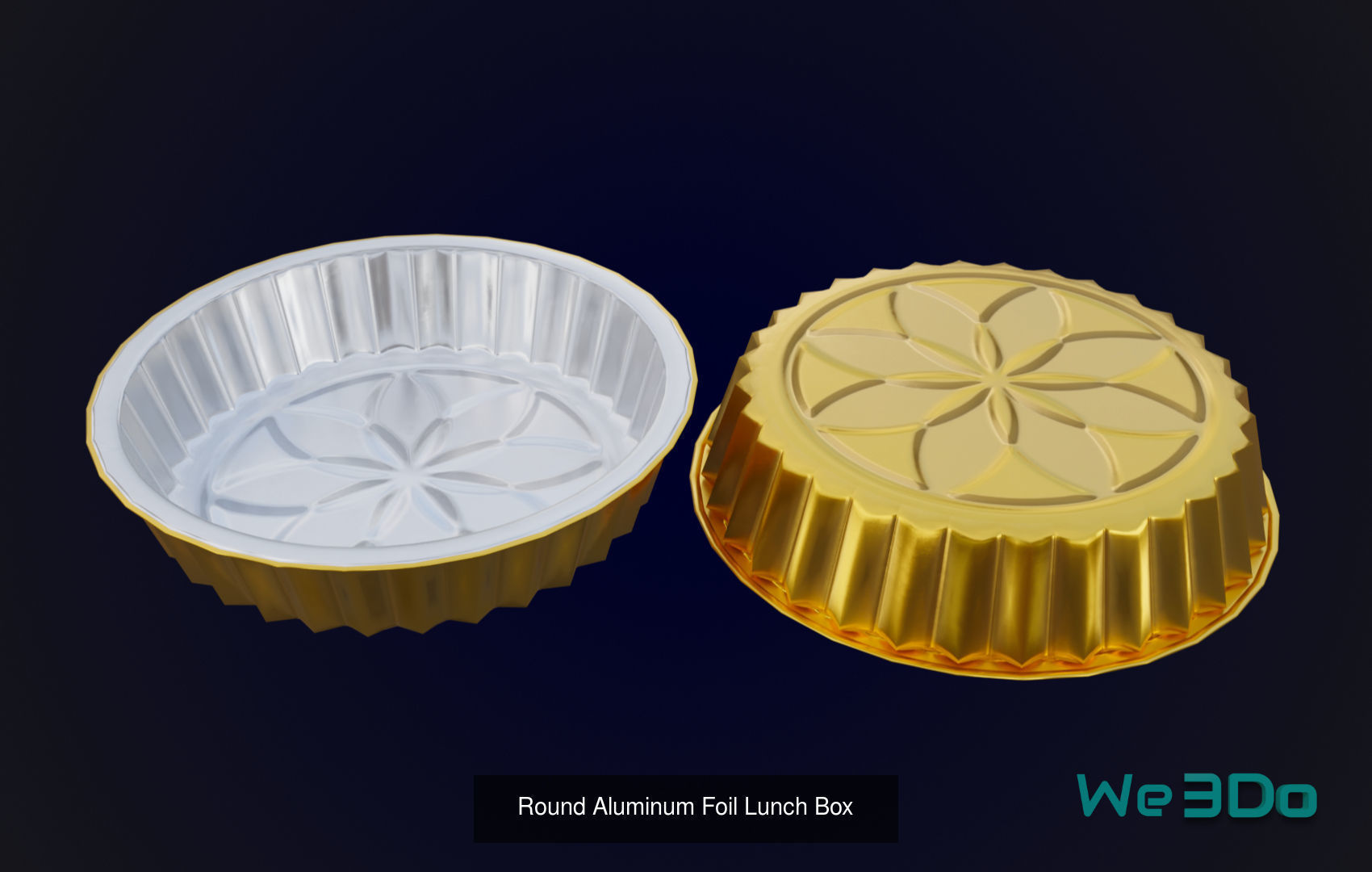 Pack 10 Food-Storage Containers - Low Poly  3D Model Collection_7