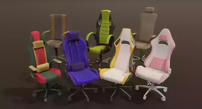 Gaming chair collection gamer streamer chair pack colorful 