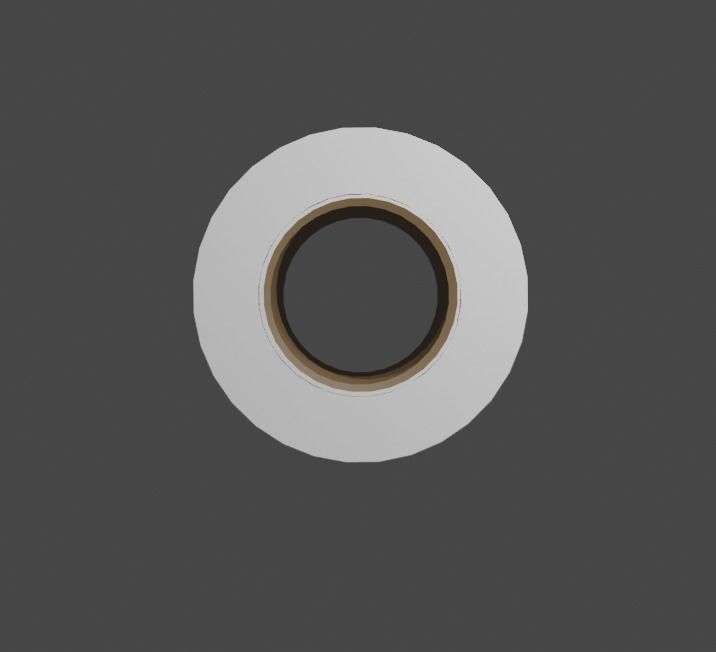 Toilet paper 3D model_4
