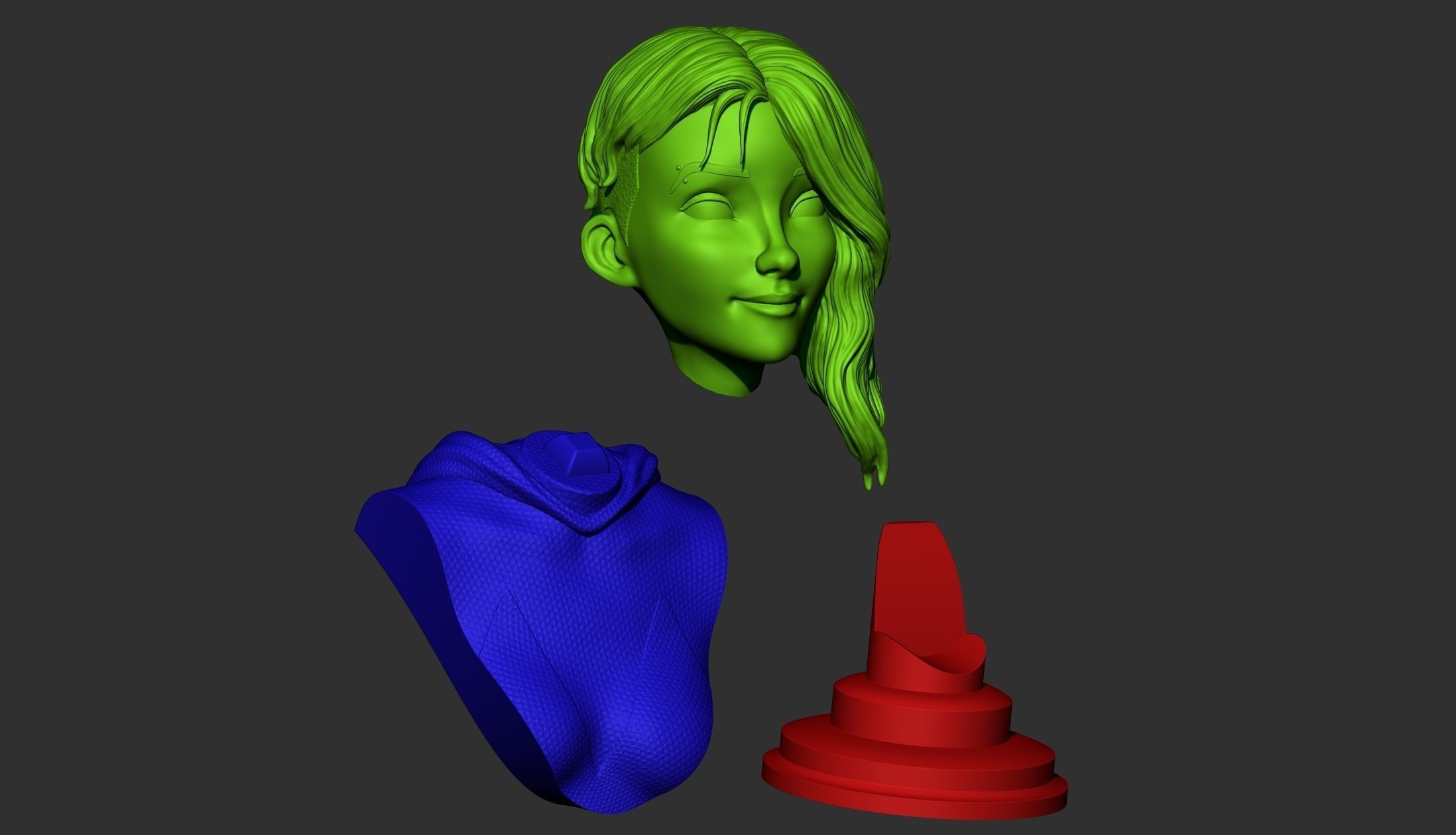 Spidergwen - Spiderman 3D print model_2