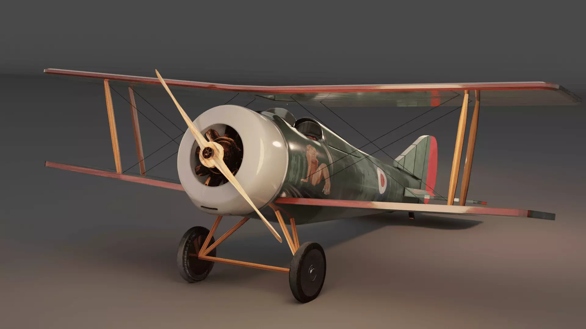 Hanriot HD1 - Airplane 3D model
