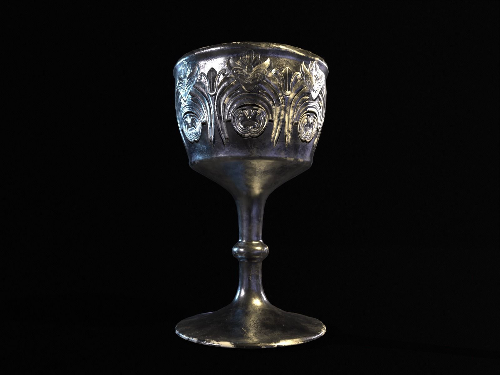 Royal Chalice Low-poly 3D model_20