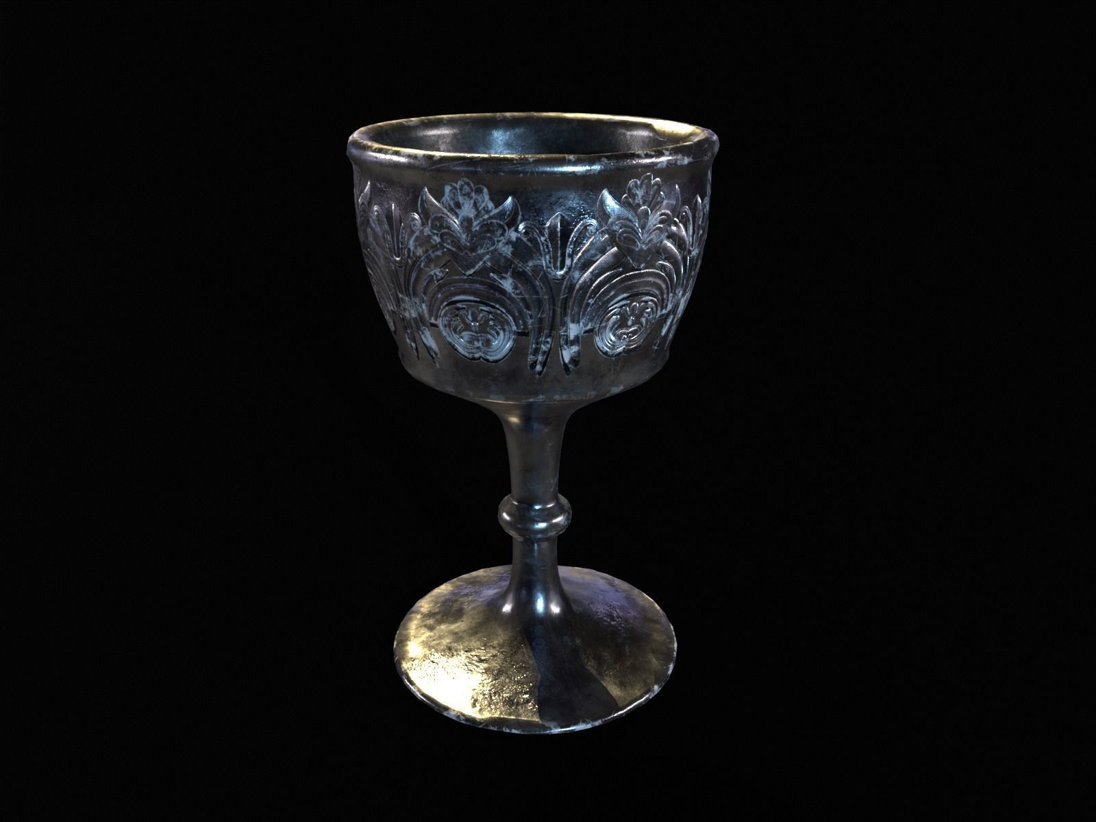 Royal Chalice Low-poly 3D model_12