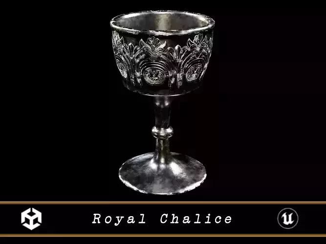 Royal Chalice Low-poly 3D model