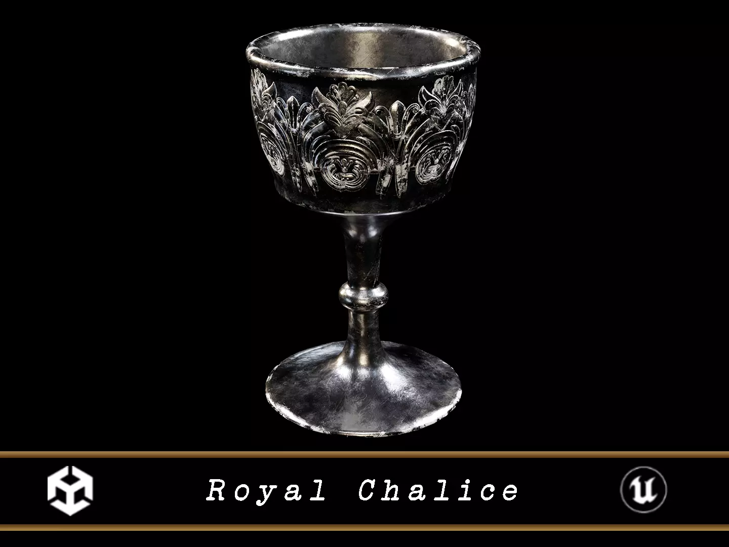 Royal Chalice Low-poly 3D model_0