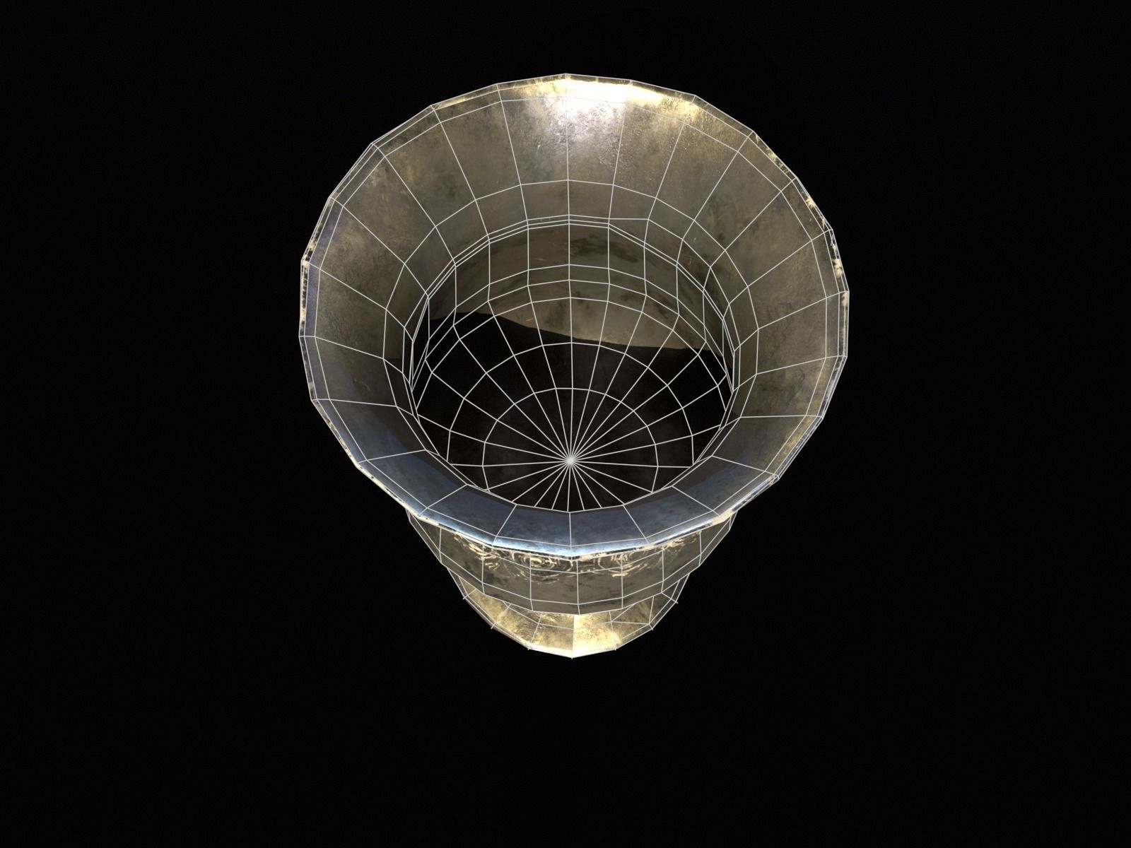 Royal Elegant Chalice Low-poly 3D model_21