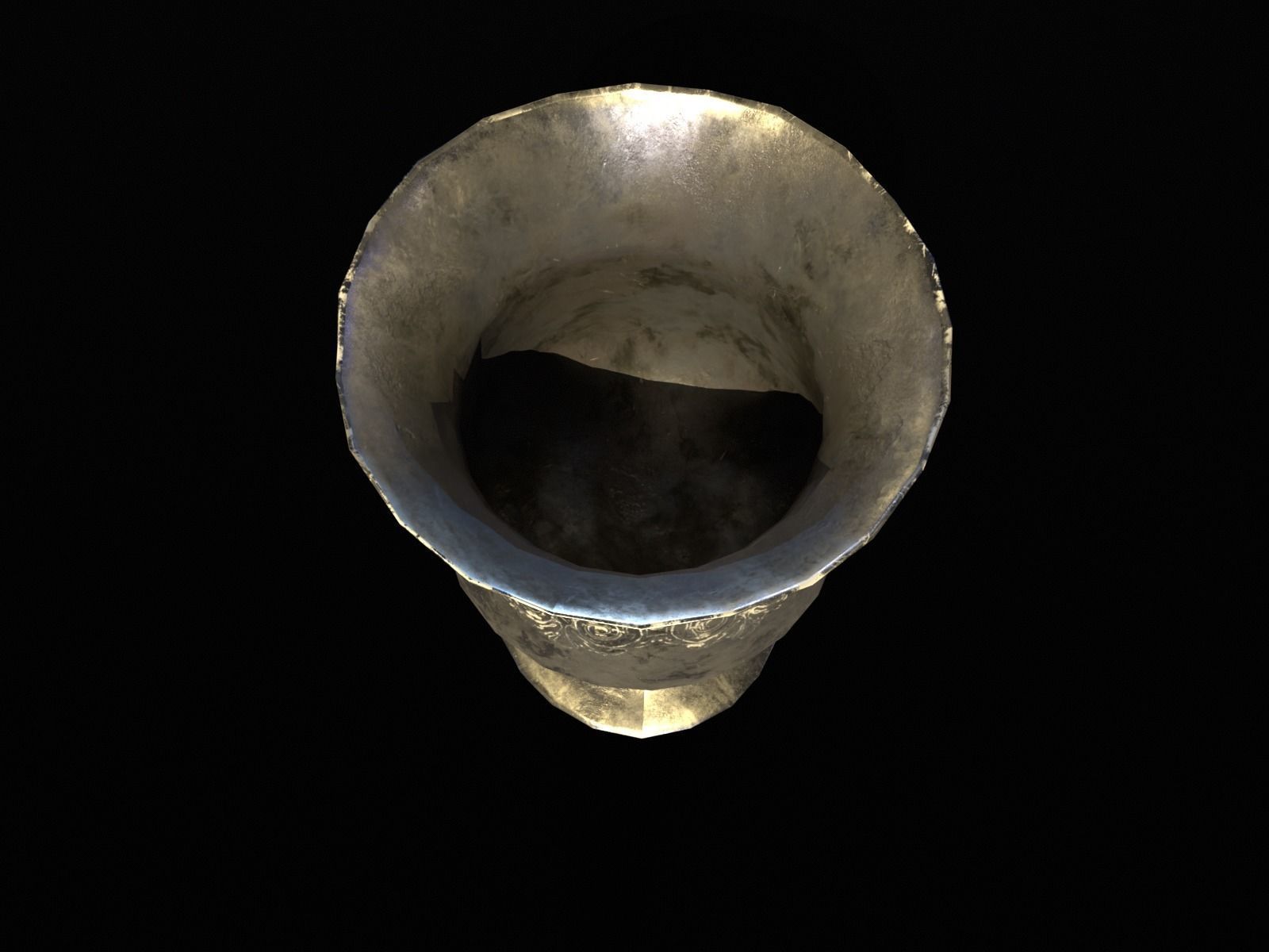 Royal Elegant Chalice Low-poly 3D model_20