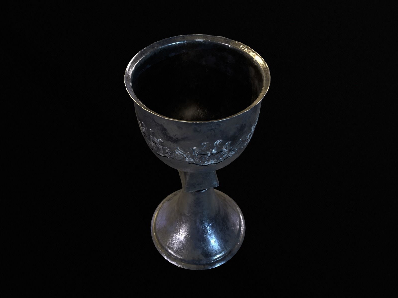 Royal Elegant Noble Chalice Low-poly 3D model_22