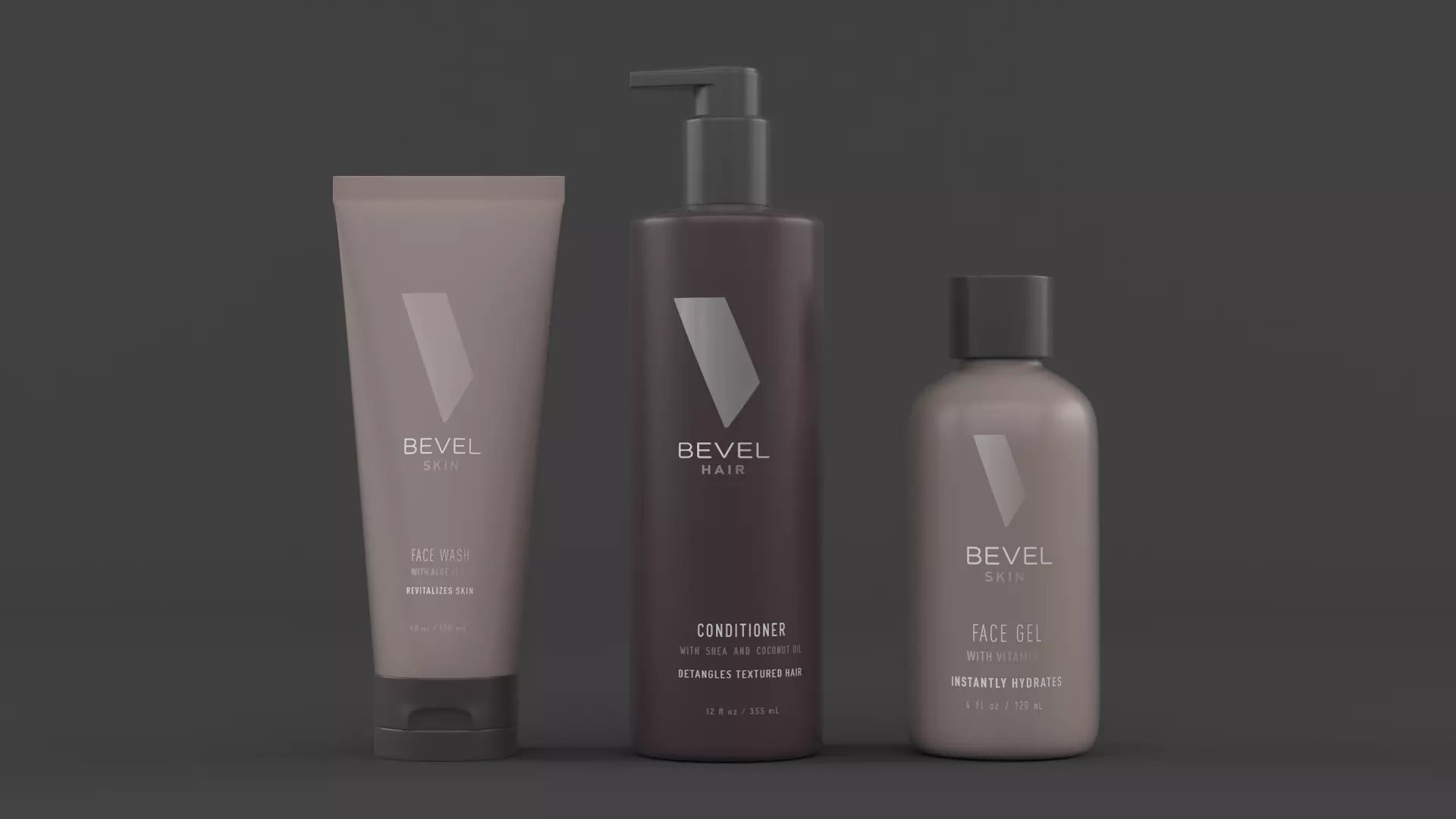 Skin Care Set 3D model_0