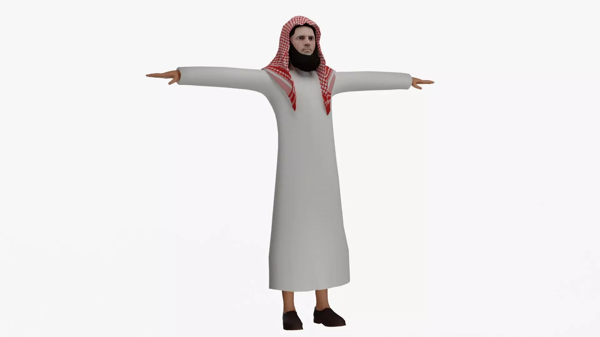 Arab Man Low-poly 3D model