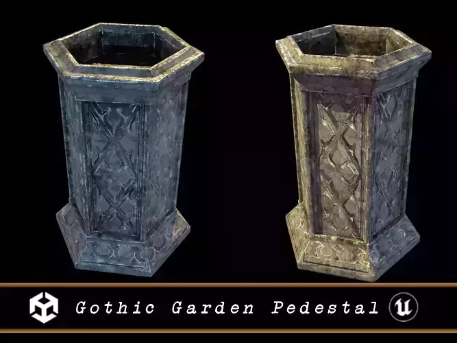 Gothic Garden Pedestal