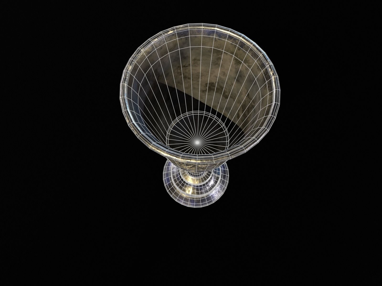 Royal Noble Chalice Low-poly 3D model_21