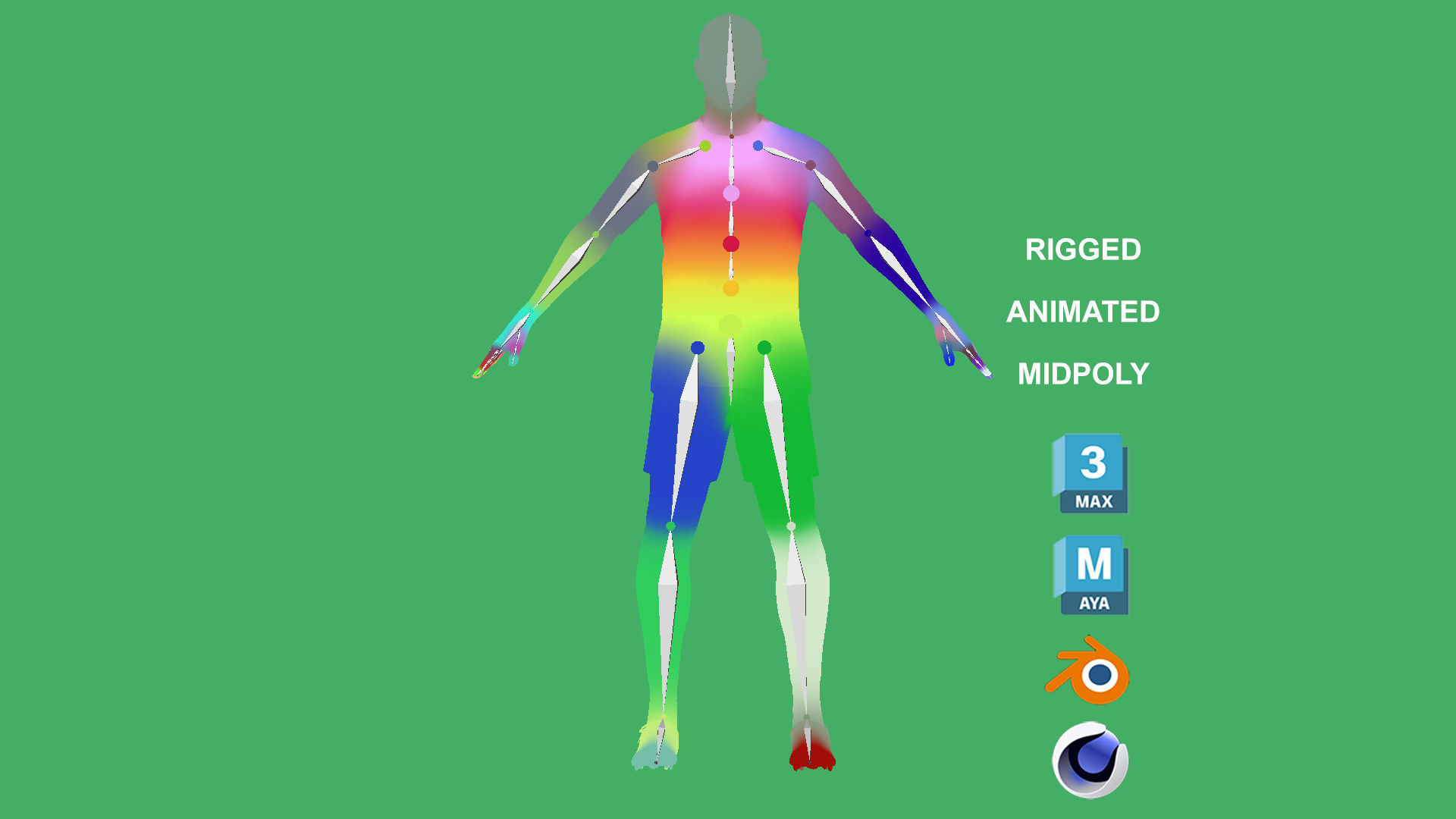 3D Rigged Malcom Al-Hilal 2024 3D model_2
