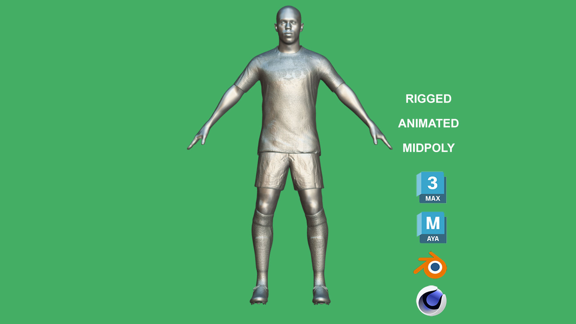 3D Rigged Malcom Al-Hilal 2024 3D model_3