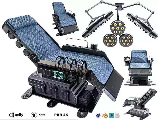 Sci-fi Medical Lab Chair