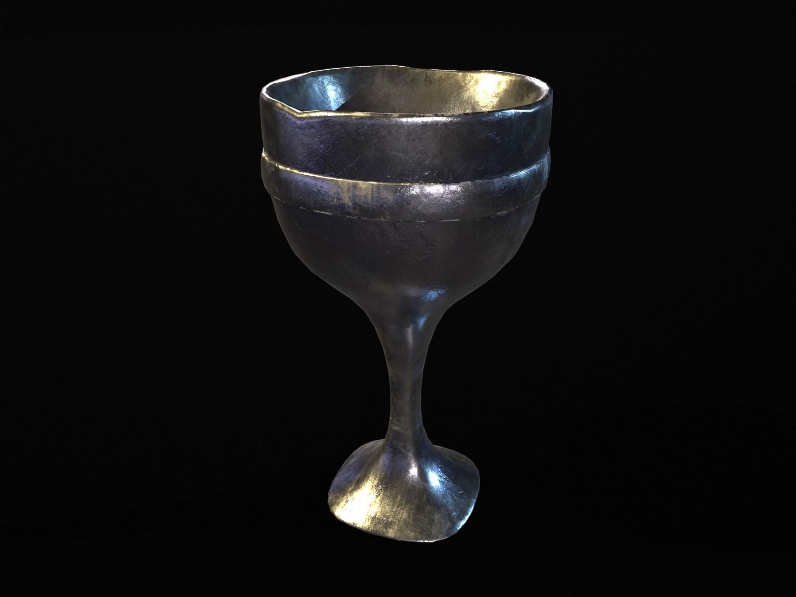 Royal Skinny Chalice Low-poly 3D model_8