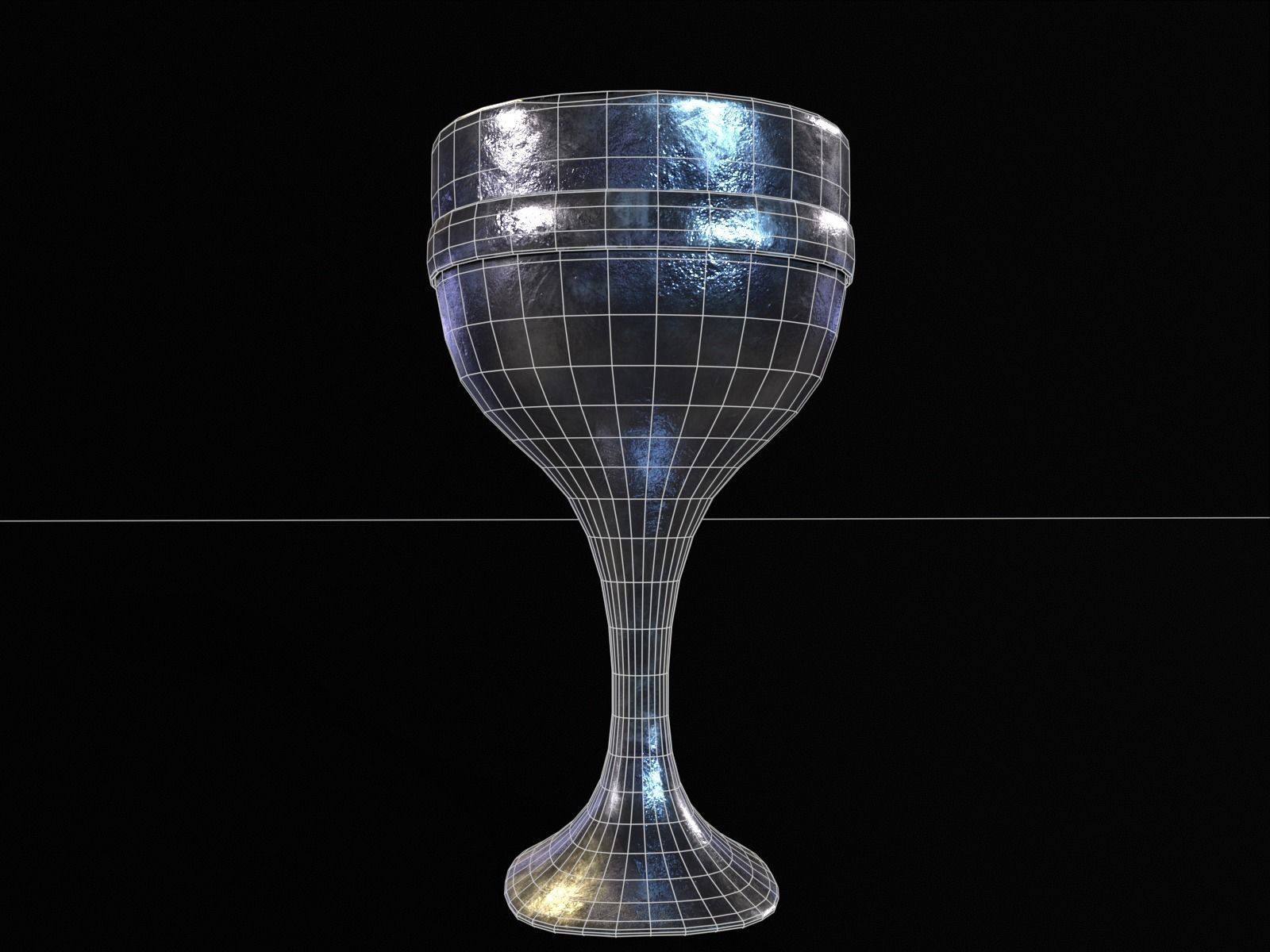 Royal Skinny Chalice Low-poly 3D model_13