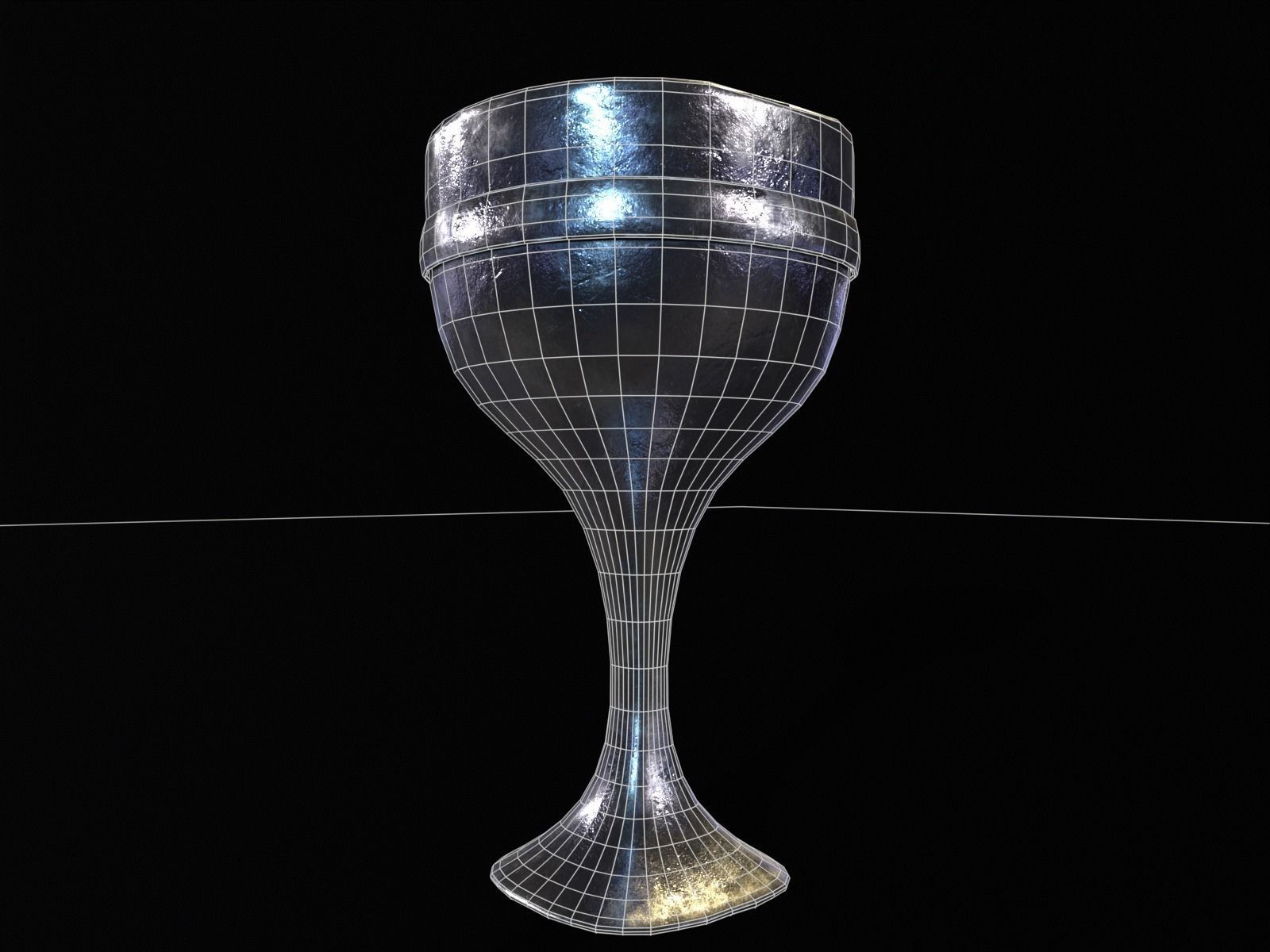 Royal Skinny Chalice Low-poly 3D model_15