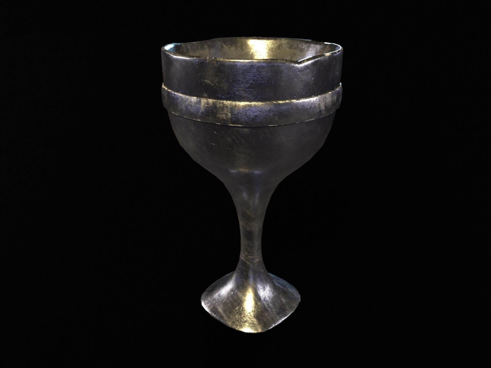 Royal Skinny Chalice Low-poly 3D model_2